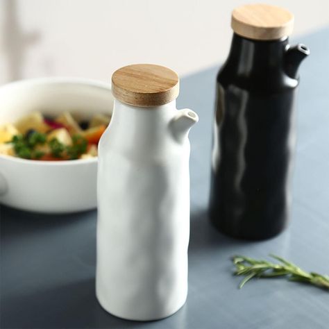 Set Alcuza Cerámica 2 Piezas Redonda 500 ml Simplit-1