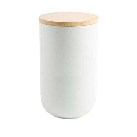 Contenedor de Cerámica Hermético Tapa Madera L Simplit-0