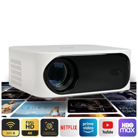 Proyector Portatil Smart Orion 12000lm WiFi BT Android Levo-0