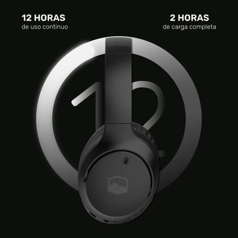 Audifonos Bluetooth Inalambricos Over Ear WavePro Black-3