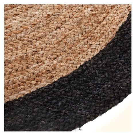 Alfombra Yute Redonda Con Borde Negro 120 cm Atmosphera-2