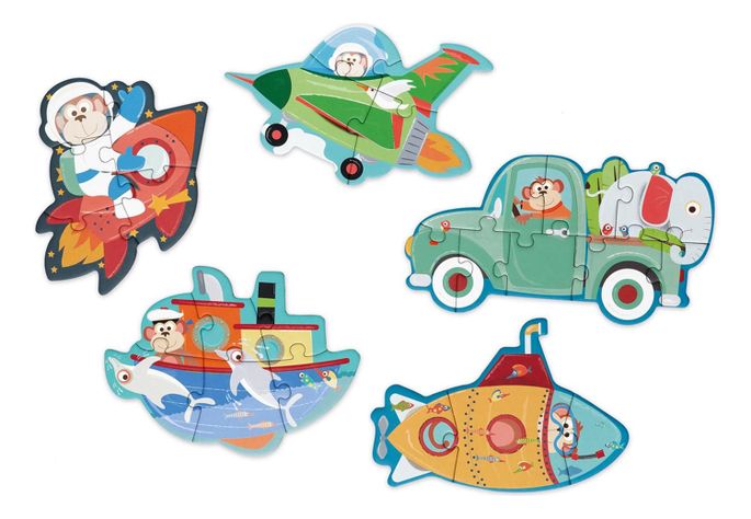 Puzzle Progresivo Vehiculos 5 Puzzles Scratch Europe-0