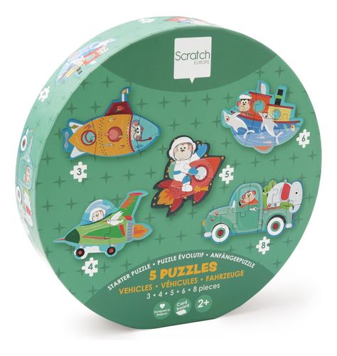 Puzzle Progresivo Vehiculos 5 Puzzles Scratch Europe-6
