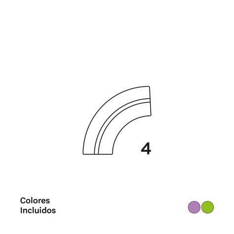 Accesorios Pista Cuarto De Curva 4 Piezas Imanix-2