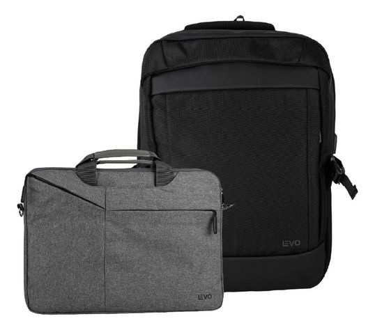 Mochila WOLF Negra 15,6" + Funda Notebook Gris 15,6" LEVO-0