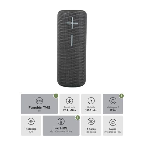 Parlante Portátil Inalámbrico Bluetooth Pulse On-2