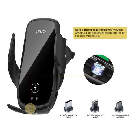 Cargador Inalámbrico Magnético Carga Rápida Auto Vo1 Levo-2