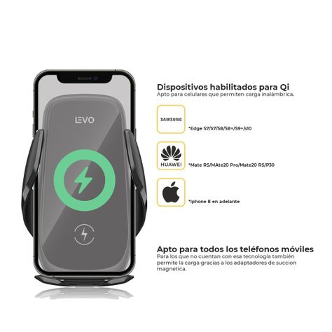 Cargador Inalámbrico Magnético Carga Rápida Auto Vo1 Levo-3