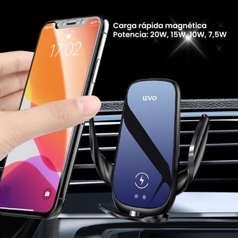 Cargador Inalámbrico Magnético Carga Rápida Auto Vo1 Levo-5