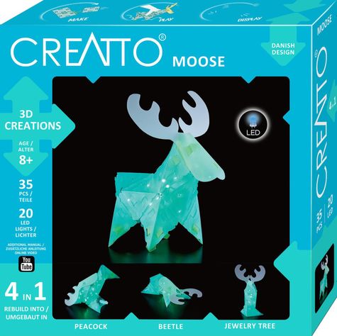 Rompecabezas Con Iluminacion 3D Pequeño Alce Creatto-6