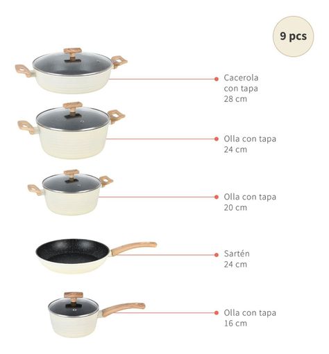 Pack Batería Savannah 9 Pz+Set 12 Utensilios Calipso Simplit-3