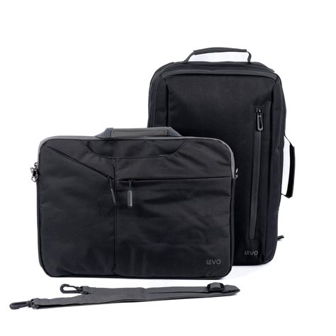 Mochila MANAGER Negra 15,6"+ Funda Notebook Negro 15,6"LEVO-0