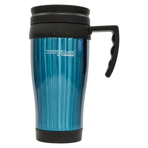 Mug Thermos Acero Inoxidable 420 Ml Celeste-0