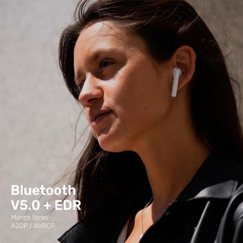 Audífonos Lhotse Bluetooth Inalámbrico Rm12 Blanco-4