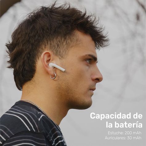 Audífonos Lhotse Bluetooth Inalámbrico Rm12 Blanco-5