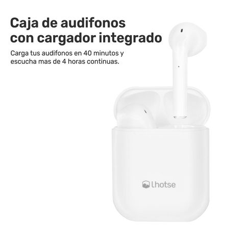 Audífonos Lhotse Bluetooth Inalámbrico Rm12 Blanco-7