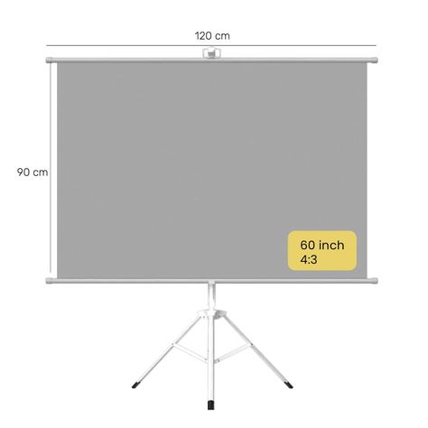Telón Proyector 60 pulgadas 120 x 90 cm Levo-1