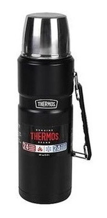Termo Líquidos King Acero Inox Negro 1.2lts Thermos-1