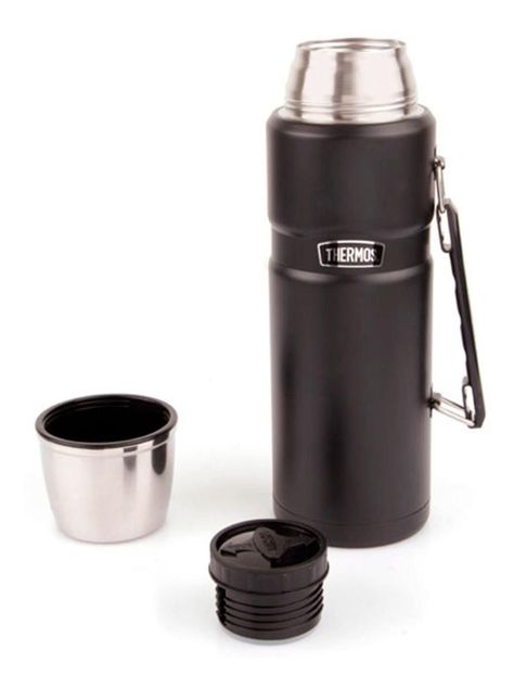 Termo Líquidos King Acero Inox Negro 1.2lts Thermos-3