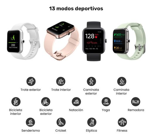 Reloj Smartwatch Lhotse Live 206 Mini 40mm Light Green-6