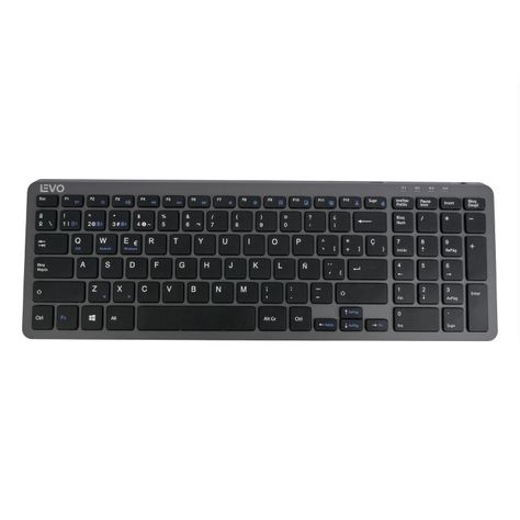 Teclado Inalámbrico Cygna Slim Grafito Levo-0