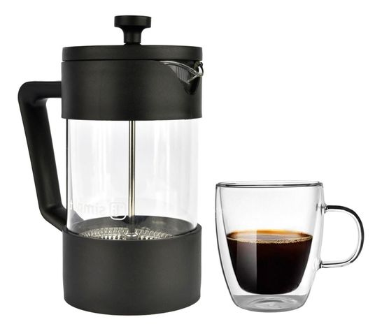 Pack Cafetera Francesa 600ml +Taza Doble Pared 350ml Simplit-1