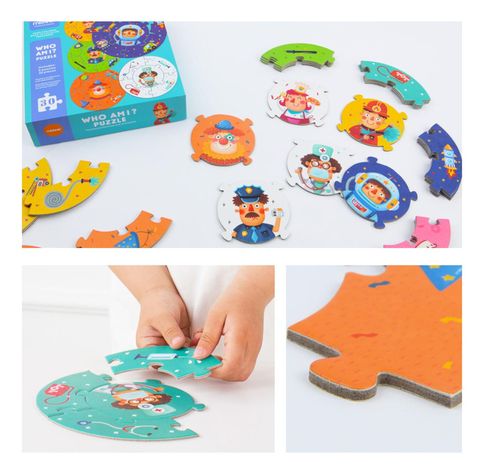 Puzzle 30Pcs Redondo Profesiones MiDeer-2