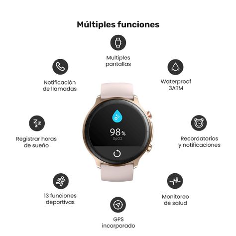 Reloj Smartwatch Lhotse Ultimate GPS 217 46mm Pink-1
