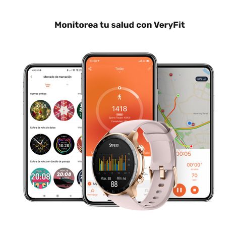 Reloj Smartwatch Lhotse Ultimate GPS 217 46mm Pink-6