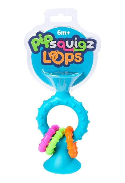 Pipsquigz Loops Celeste Mordedores Sensoriales FatBrain Toys-1