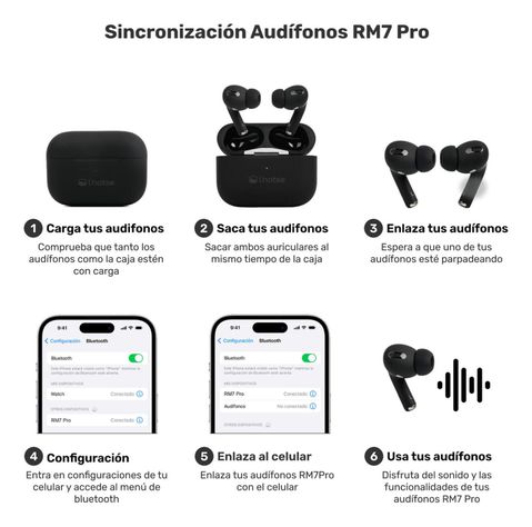 Pack Smartwatch Lhotse Vibe 05 Black + Audífonos Negro-5
