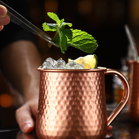 Set 4 Vasos Moscow Mule Mojito Mug Cobre + Bombillas Simplit-4