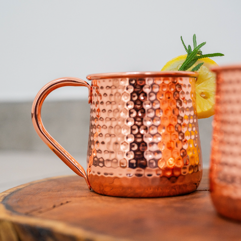 Set 4 Vasos Moscow Mule Mojito Mug Cobre + Bombillas Simplit-5