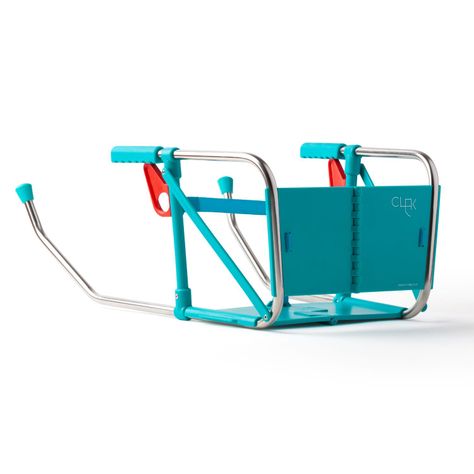 Silla De Comer Plegable Niño Turquesa Clak-2