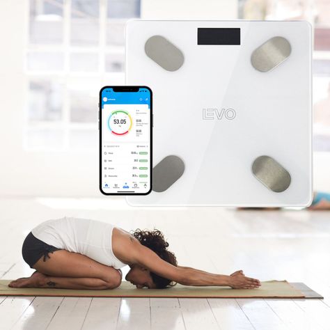 Pesa Digital Balanza Baño Bluetooth Blanca Inteligente-3