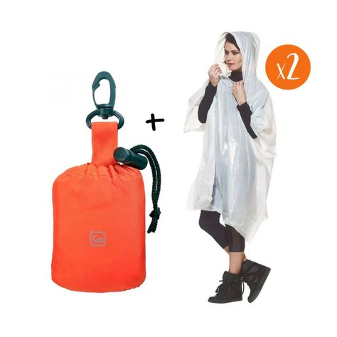 Dos Capas De Agua + Bolsito Naranjo-1