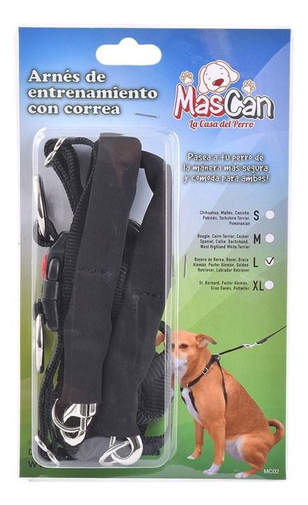 Arnés Anti-Pull L Paseo Seguridad Mascotas Perro Mascan-4