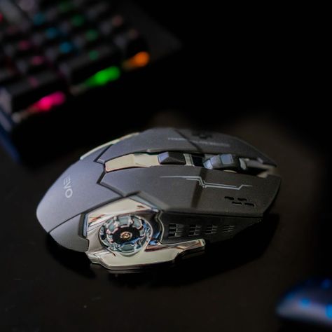 Mouse Gamer Inalámbrico 6 botones Luz Led Levo-6