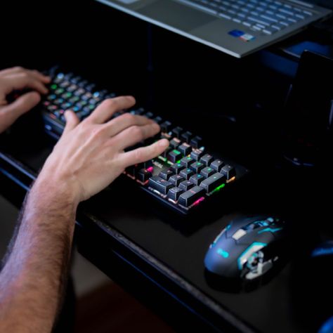 Mouse Gamer Inalámbrico 6 botones Luz Led Levo-7
