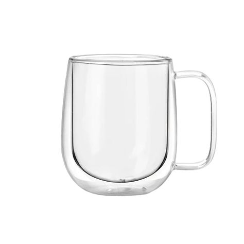 Set 4 Tazas Mug de Vidrio Doble Pared 300 ml Simplit-2
