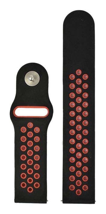 Correa Smartwatch Lhotse SW88 20mm Negra Roja-0