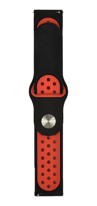 Correa Smartwatch Lhotse SW88 20mm Negra Roja-2