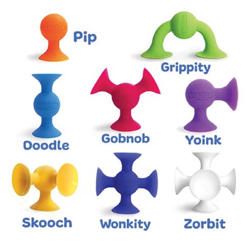 Squigz Starter Set, Juego De Creatividad FatBrain Toys-6