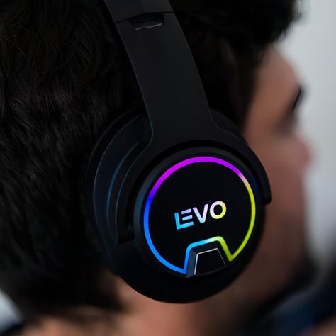 Audifono Gamer Bluetooth RGB Thunder Micrófono Levo-0