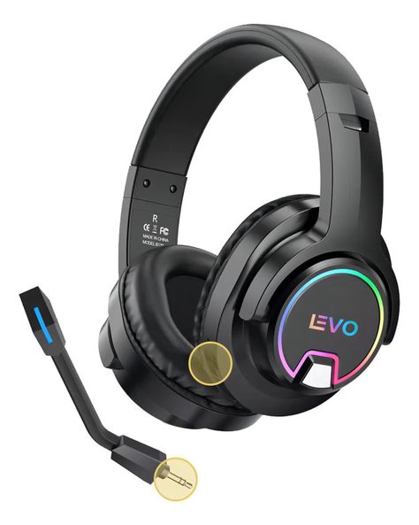 Audifono Gamer Bluetooth RGB Thunder Micrófono Levo-4