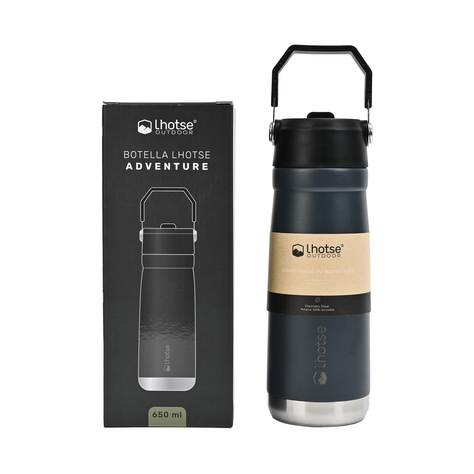 Botella Térmica Insulada Lhotse Adventure 650ml Black-5