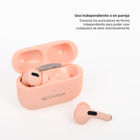 Pack Smartwatch Connect S03+ Audífono RM7 Pink Lhotse-6