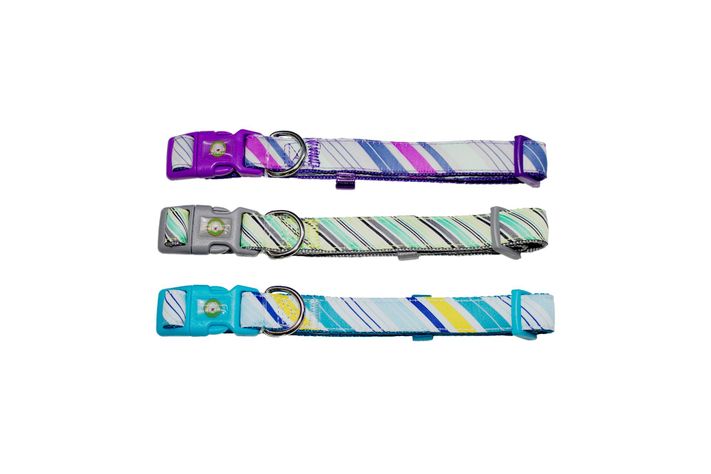 Collar Perro Diagonal L Morado Mascan-1