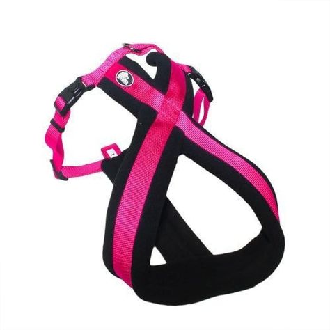 Arnés Cruzado Acolchado Talla M Fucsia Perros Mascan-0
