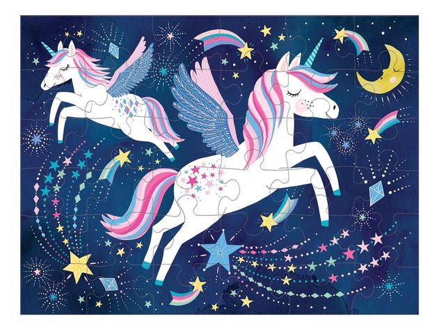 Puzzle 36Pcs En Bolso Unicornios Mágicos Mudpuppy-0